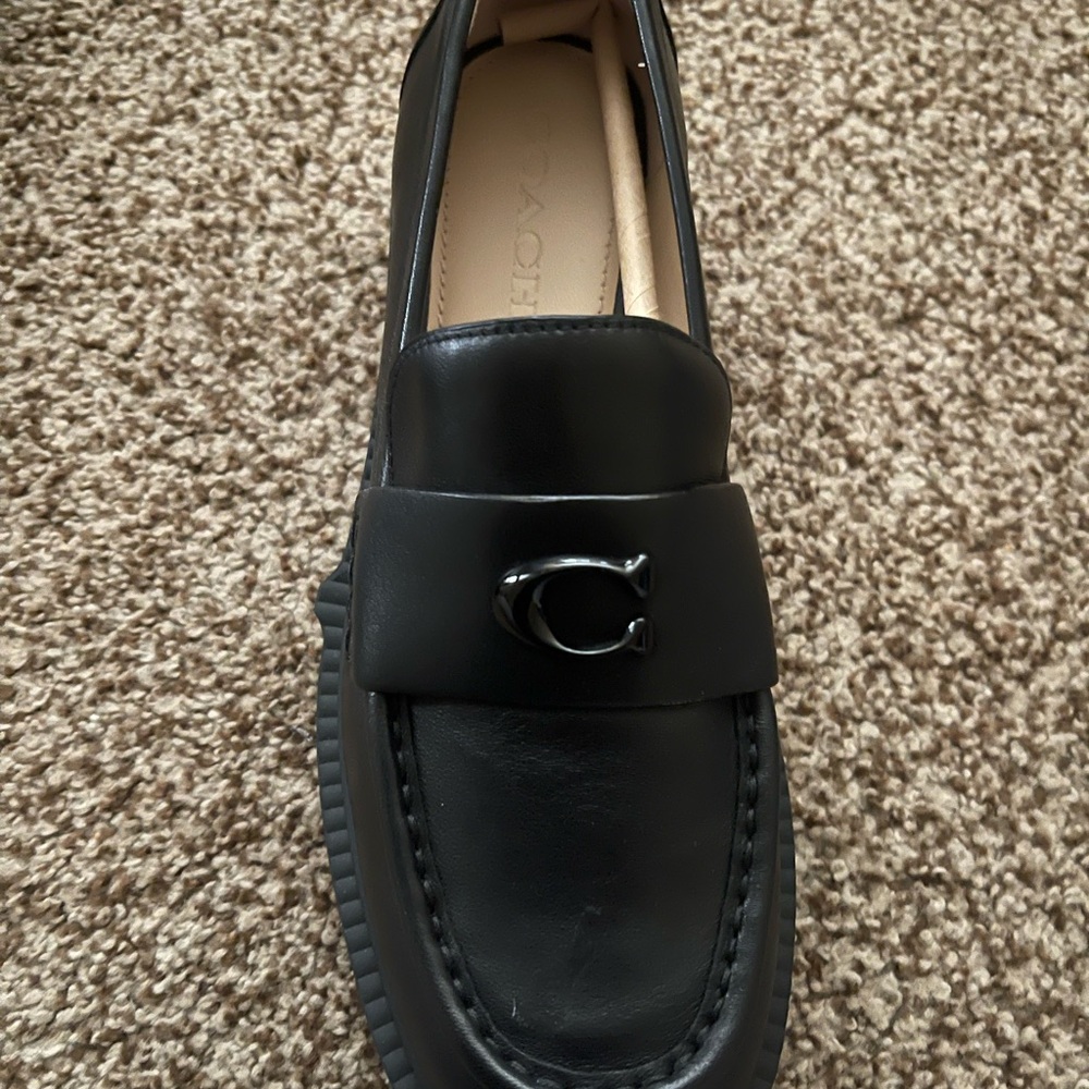 Black Coach Leather Loafers - Picture 9 of 9